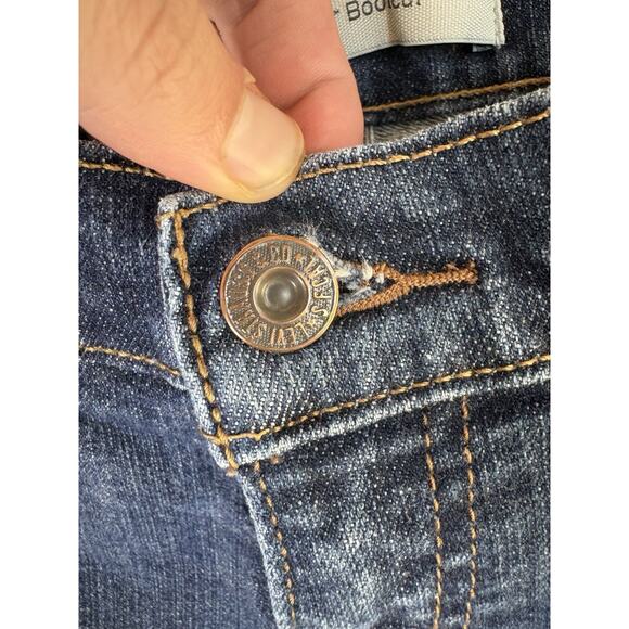 Levis 515 Jeans Womens sz 12 31x32 FITS 33x30 Blue Bootcut Dark Wash 5 Pocket - Picture 5 of 16